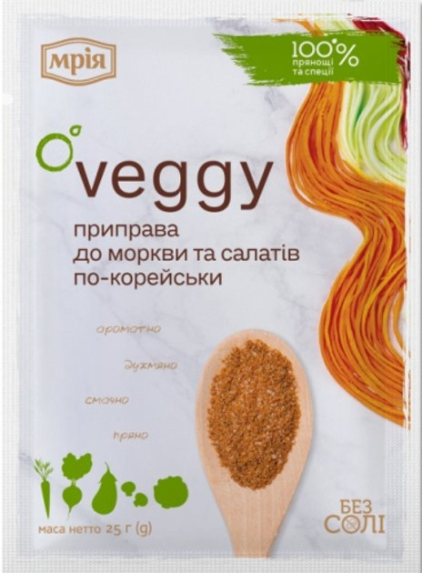 Приправа до моркви салат по-корейськи Мрія УБ 25г